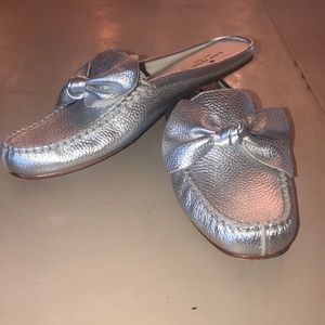 Kate spade MALLORY silver mules